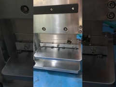 ठोस लोहे के फ्रेम और 2 तेज रैखिक ब्लेड के साथ Pneumatic पीसीबी Depanelizer