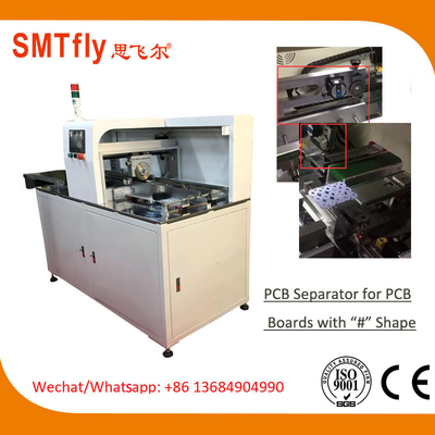 110V 500 / एस इनलाइन वी कट पीसीबी सेपरेटर मशीन पीएलसी डेटा स्टोरेज