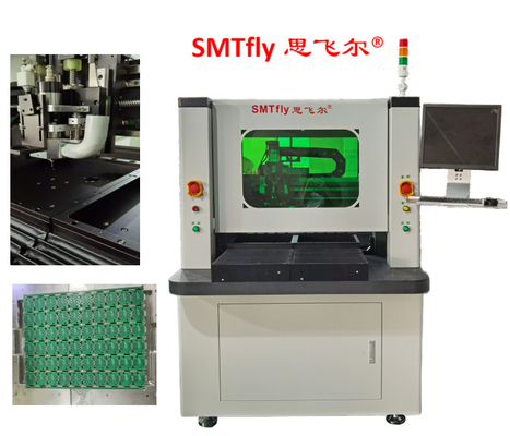 3KW वैक्यूम क्लीनर के साथ 110V FR4 PCB डिपैनलिंग राउटर मशीन
