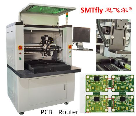 पीसीबी डिपेनेलर पीसीबी रूटिंग मशीन फ्रिलिंग जोड़ों के लिए FR4/CEM/MCPCB बोर्ड