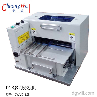 110V 400 मिमी / एस 9 जोड़े एल्यूमीनियम पीसीबी Depaneling कटर / एसएमडी पीसीबी मशीन