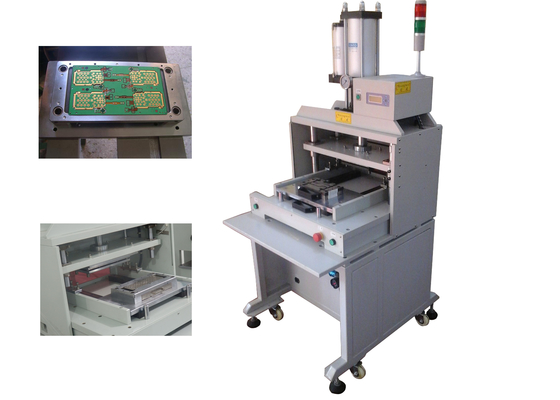 स्वचालित धातु 110V 220V 0.4 एमपीए मरने के साथ उच्च गति स्टील पीसीबी छिद्रण मशीन