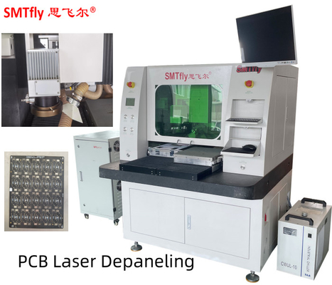 AC220V FR4 प्रेसिजन लेजर पीसीबी डिपैनलिंग मशीन 2500mm/s