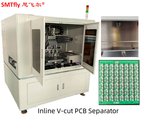 ऑनलाइन 110V पीसीबी वी कट मशीन वायवीय 3.5mm रैखिक ब्लेड 330mm