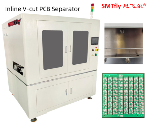 ऑनलाइन 110V पीसीबी वी कट मशीन वायवीय 3.5mm रैखिक ब्लेड 330mm