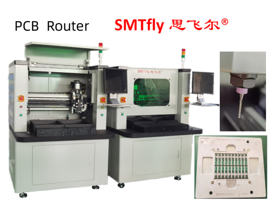 उच्च गति पीसीबी राउटर मशीन 50000RPM के साथ सटीक Depaneling और काटने के लिए