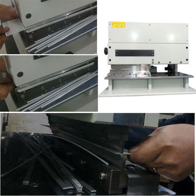 2.0 मिमी FR4 बोर्ड पीसीबी वी कट मशीन दो तीव्र रैखिक ब्लेड के साथ